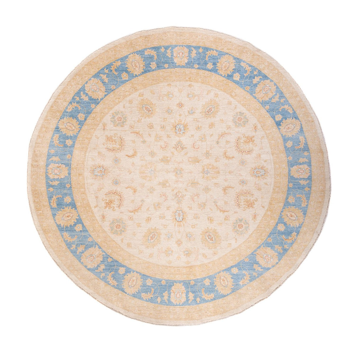 Ziegler tapijt rond  - 246 x 245 cm - beige