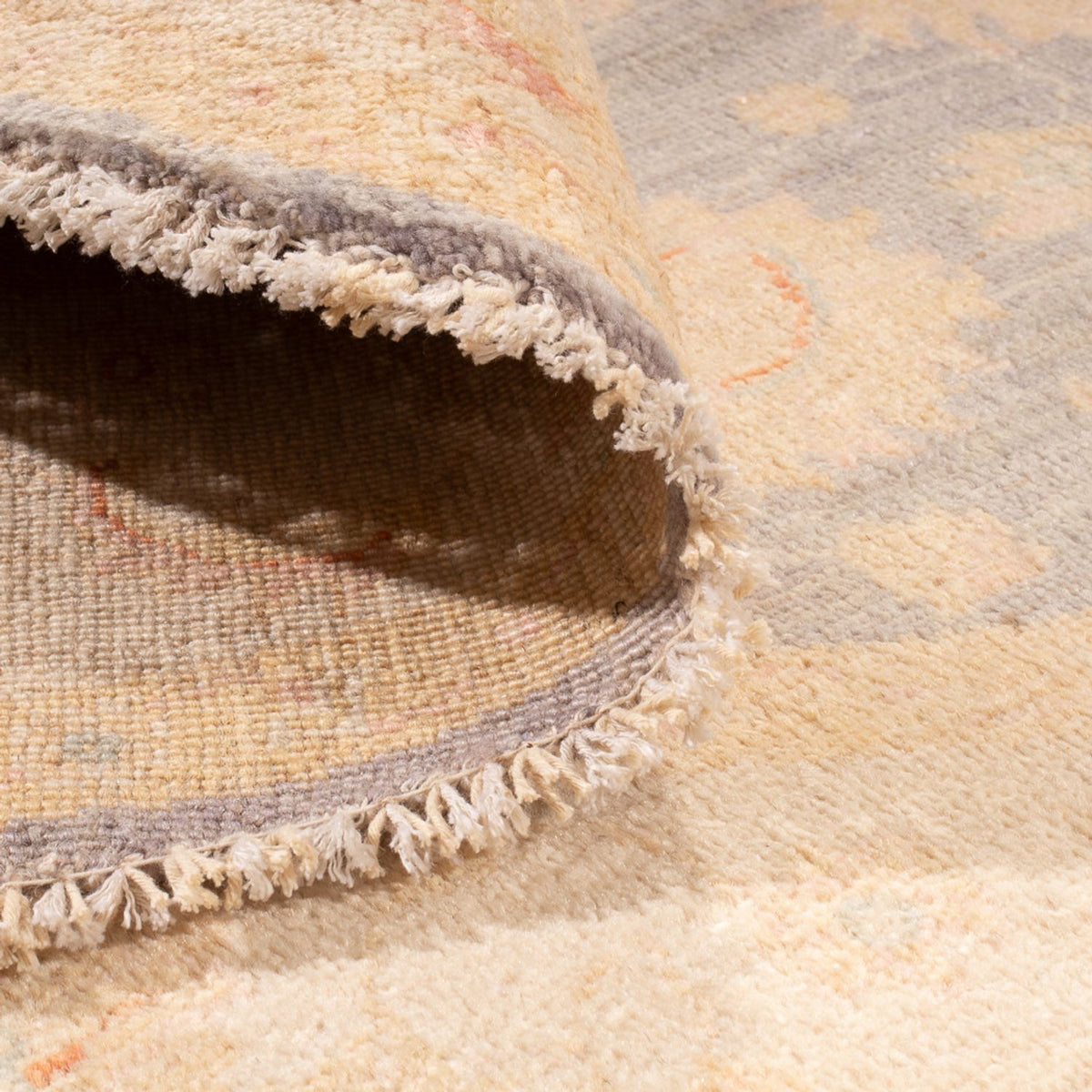 Ziegler tapijt rond  - 146 x 146 cm - zee blauw