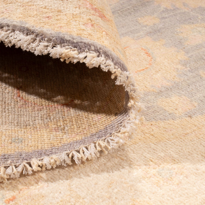 Ziegler tapijt rond  - 146 x 146 cm - zee blauw