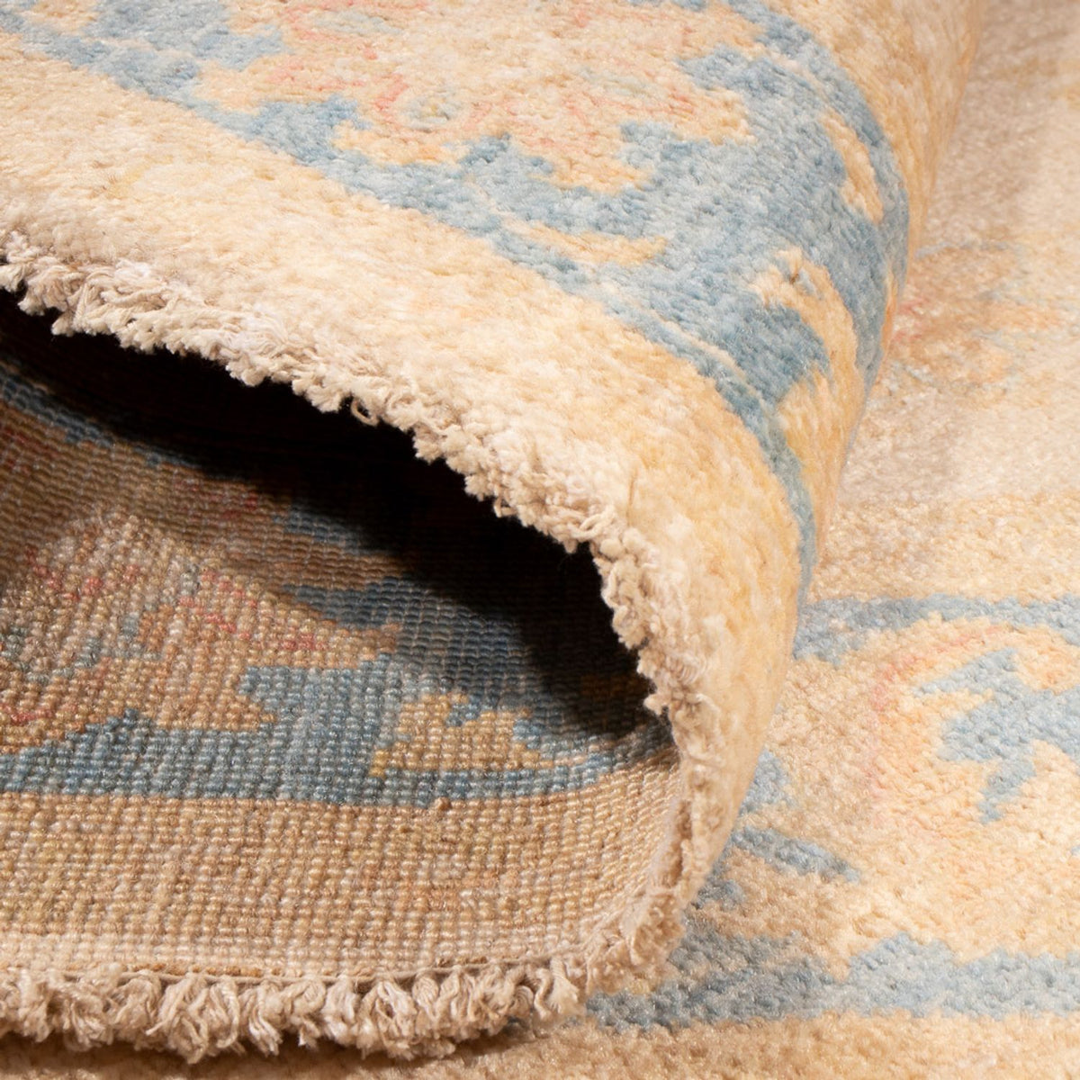 Ziegler tapijt rond  - 152 x 146 cm - beige