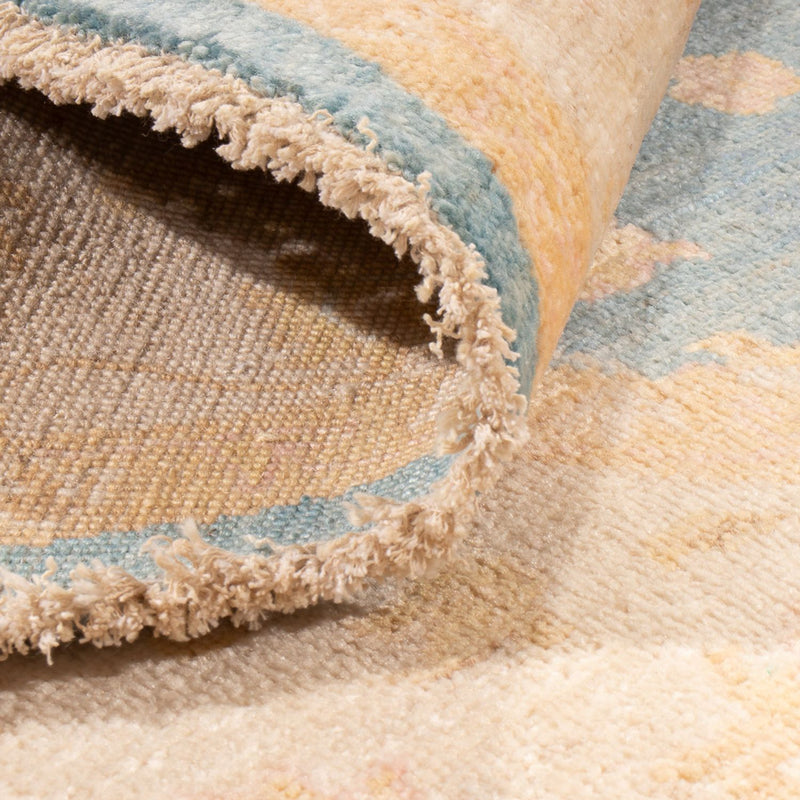 Ziegler tapijt rond  - 150 x 150 cm - blauw