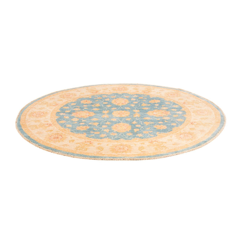 Ziegler tapijt rond  - 150 x 150 cm - blauw