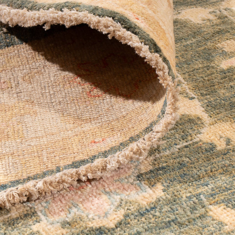 Ziegler tapijt rond  - 154 x 150 cm - groen