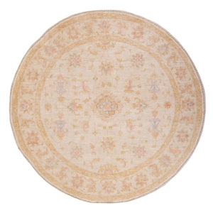 Ziegler tapijt rond  - 150 x 147 cm - beige