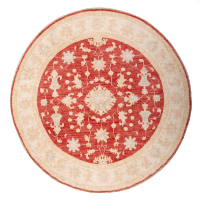 Ziegler tapijt rond  - 153 x 150 cm - rood