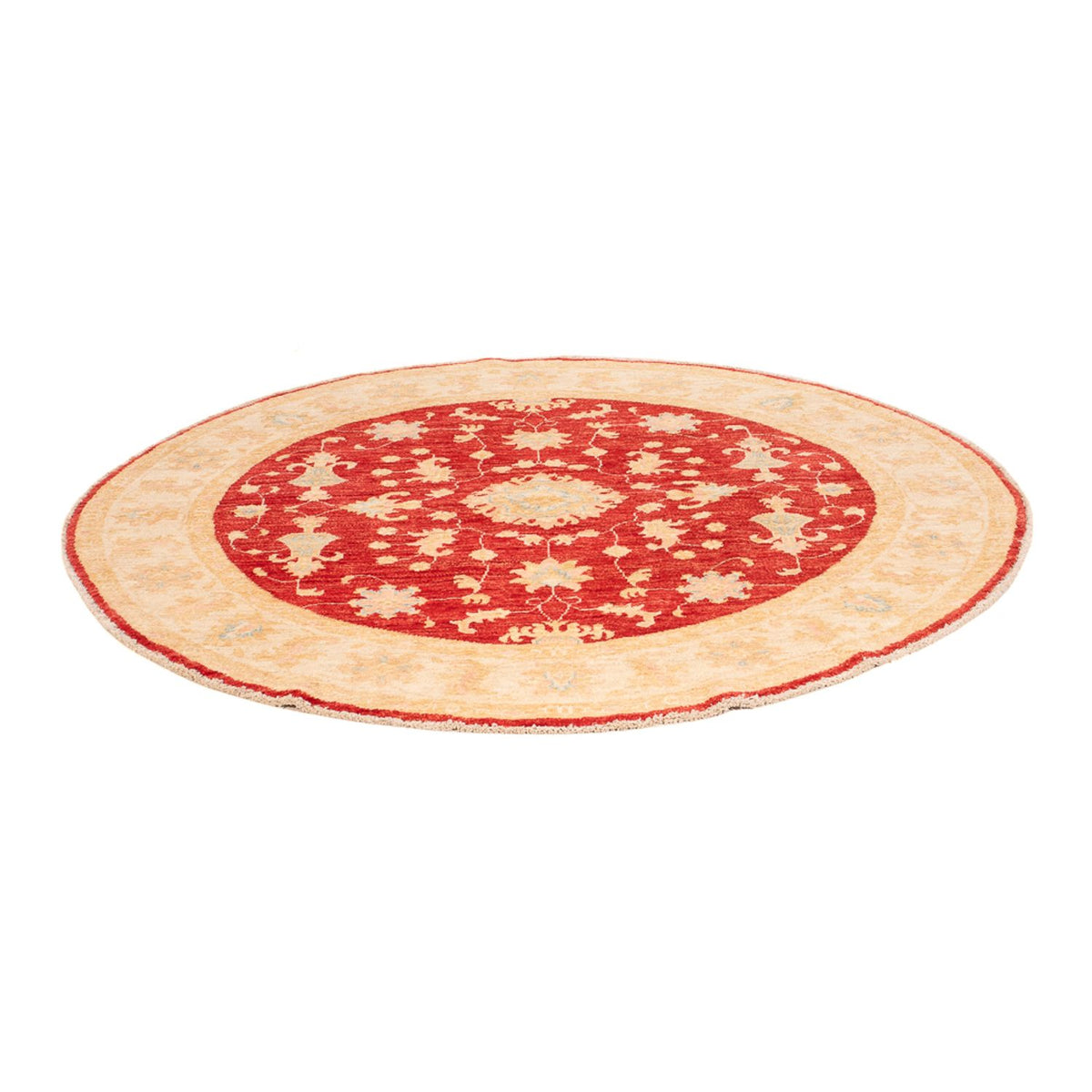 Ziegler tapijt rond  - 153 x 150 cm - rood