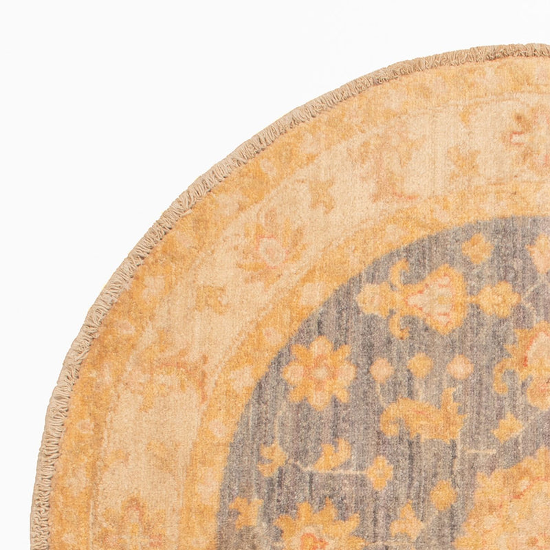 Ziegler tapijt rond  - 92 x 96 cm - beige