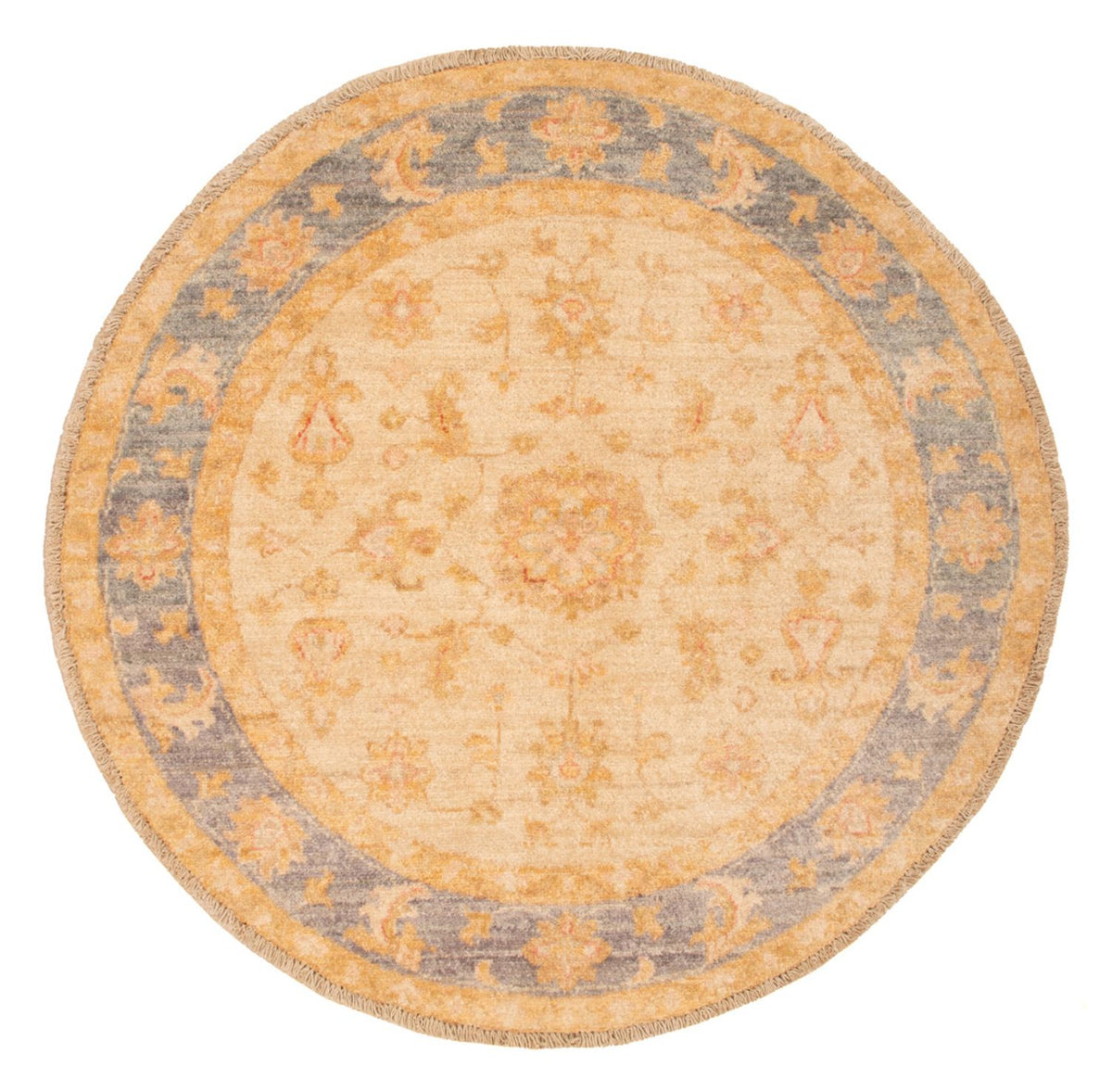 Ziegler tapijt rond  - 94 x 97 cm - beige