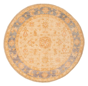 Ziegler tapijt rond  - 94 x 97 cm - beige