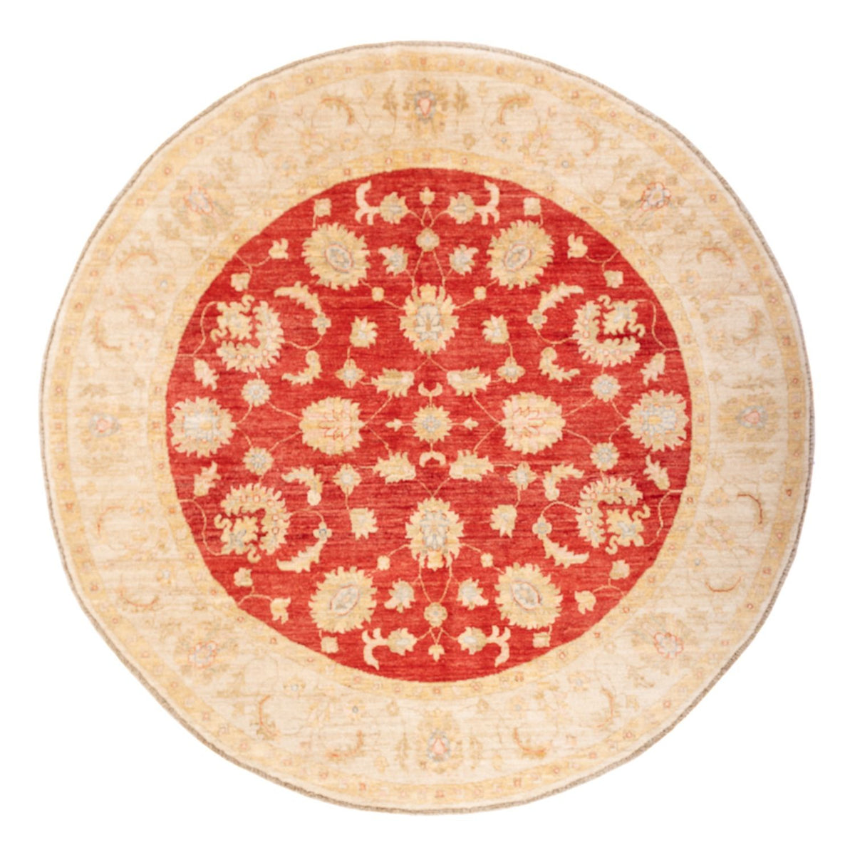 Ziegler tapijt rond  - 204 x 199 cm - rood