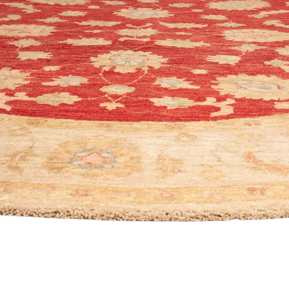 Ziegler tapijt rond  - 204 x 199 cm - rood