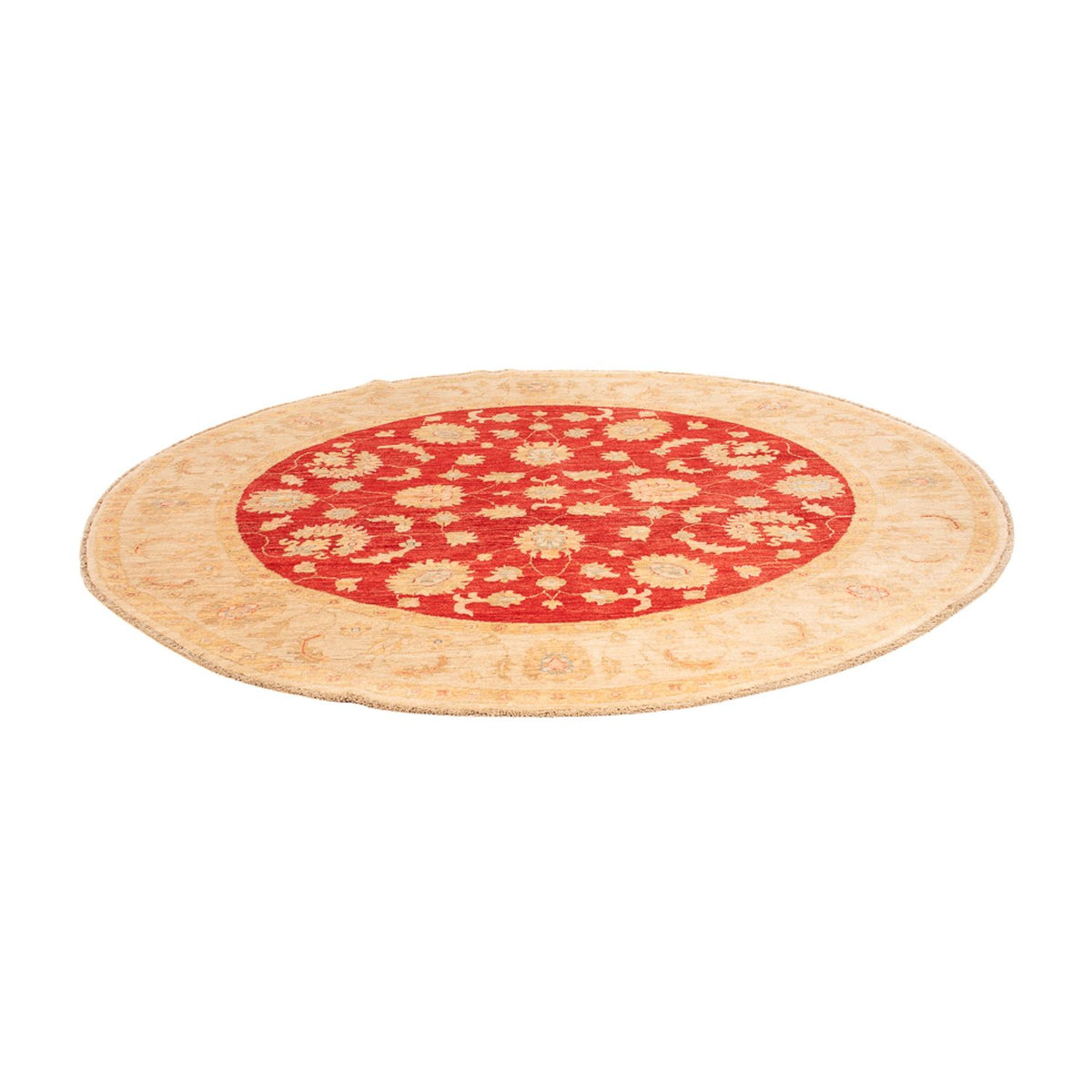 Ziegler tapijt rond  - 204 x 199 cm - rood