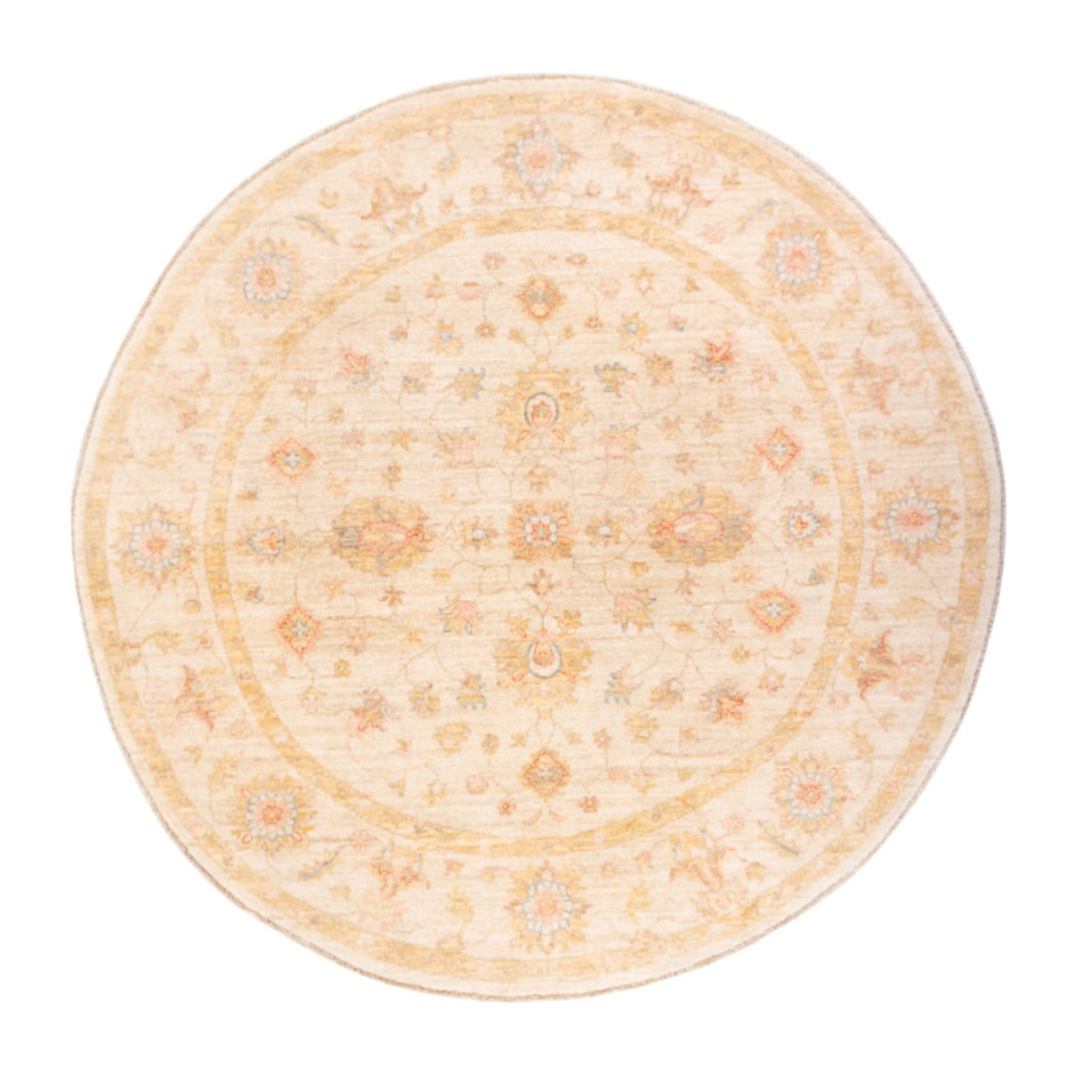 Ziegler tapijt rond  - 200 x 198 cm - beige