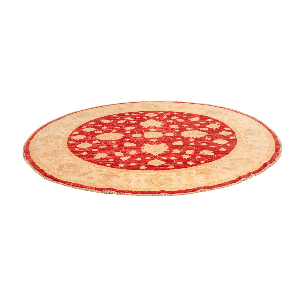 Ziegler tapijt rond  - 200 x 194 cm - rood