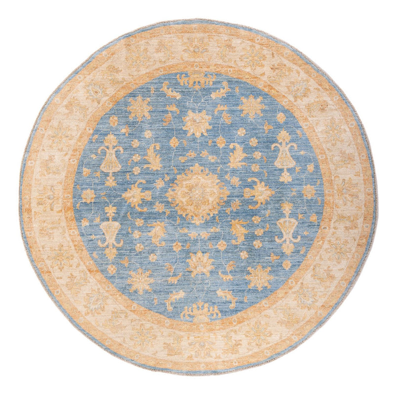 Ziegler tapijt rond  - 200 x 200 cm - blauw