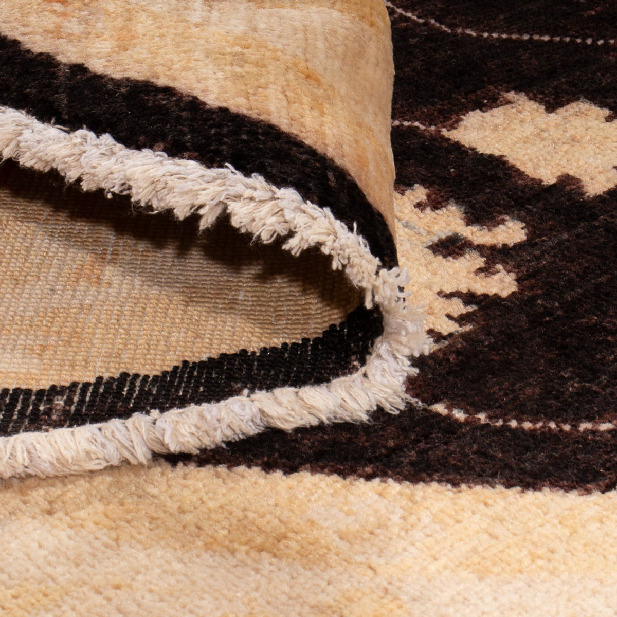 Ziegler tapijt rond  - 198 x 201 cm - zwart