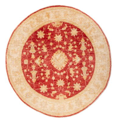 Ziegler tapijt rond  - 149 x 149 cm - rood