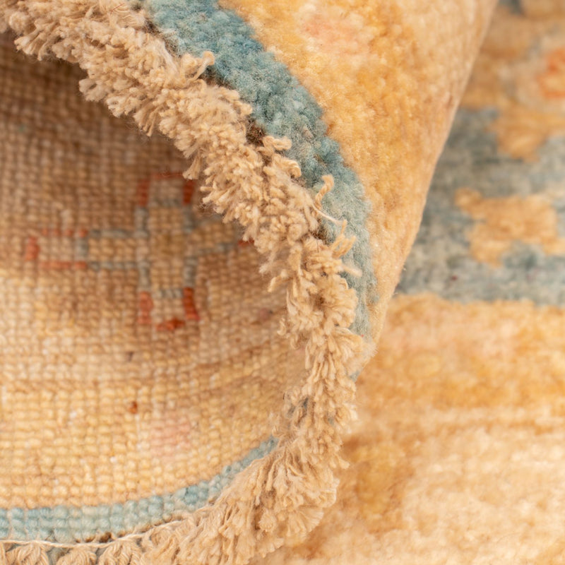 Ziegler tapijt rond  - 96 x 99 cm - blauw