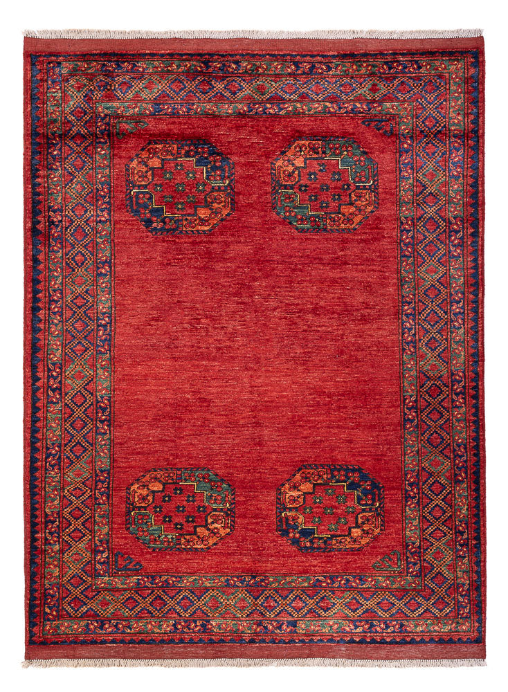 Afghaans tapijt - Kunduz - 205 x 158 cm - rood
