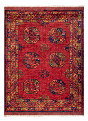 Afghaans tapijt - Kunduz - 197 x 154 cm - rood