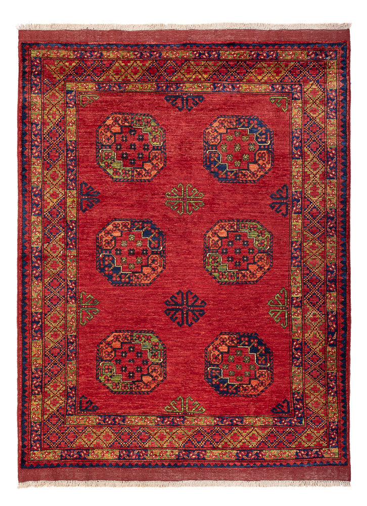 Afghaans tapijt - Kunduz - 197 x 154 cm - rood