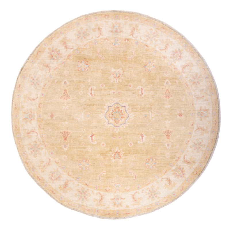 Ziegler tapijt rond  - 196 x 197 cm - beige