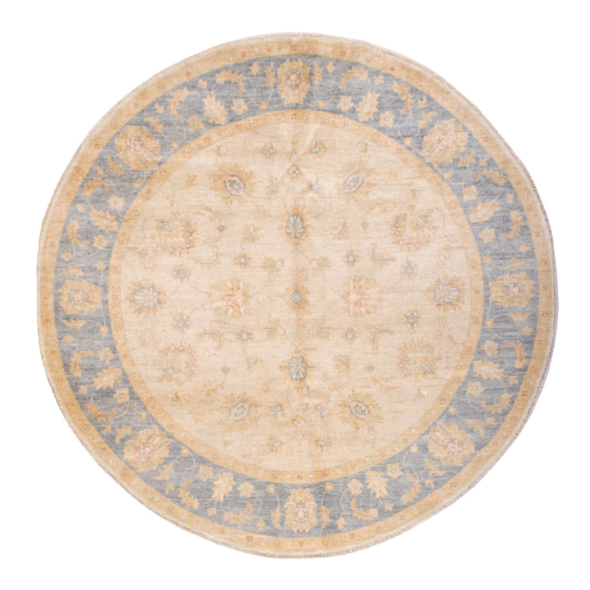 Ziegler tapijt rond  - 197 x 196 cm - beige
