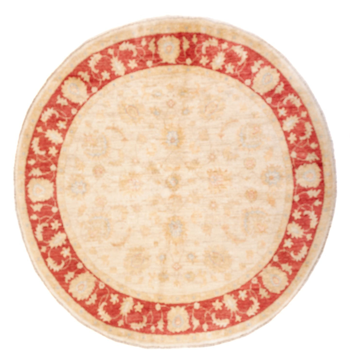 Ziegler tapijt rond  - 153 x 151 cm - beige