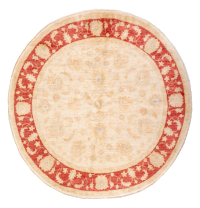 Ziegler tapijt rond  - 153 x 151 cm - beige