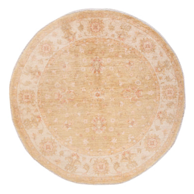 Ziegler tapijt rond  - 148 x 147 cm - licht beige