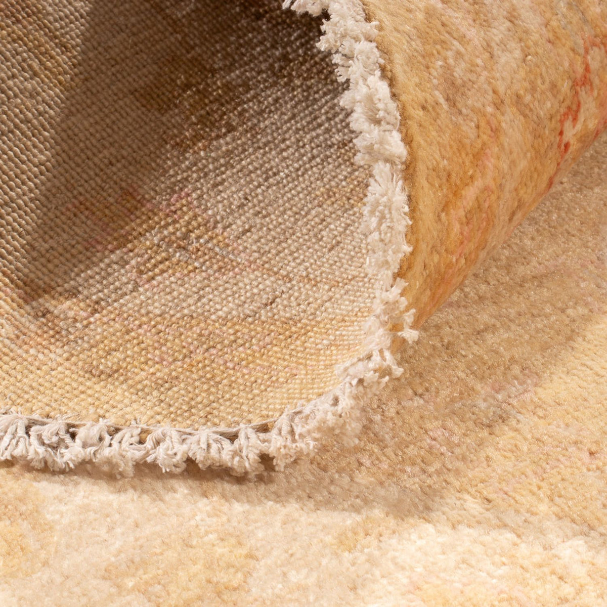 Ziegler tapijt rond  - 148 x 147 cm - licht beige