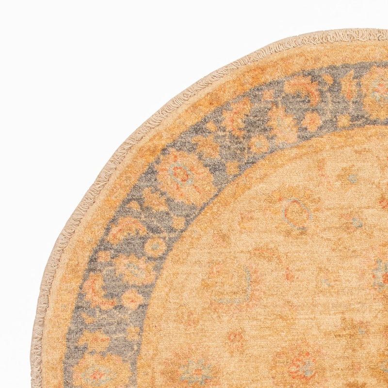 Ziegler tapijt rond  - 96 x 100 cm - beige