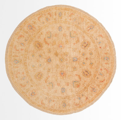Ziegler tapijt rond  - 99 x 98 cm - beige