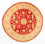 Ziegler tapijt rond  - 99 x 96 cm - rood
