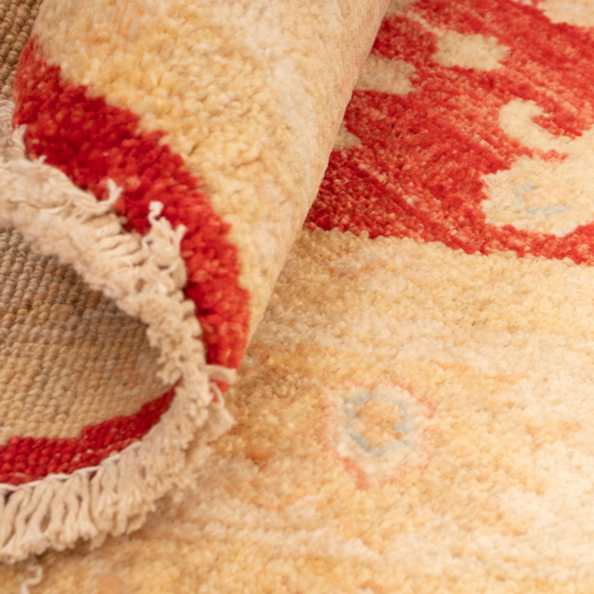 Ziegler tapijt rond  - 99 x 96 cm - rood