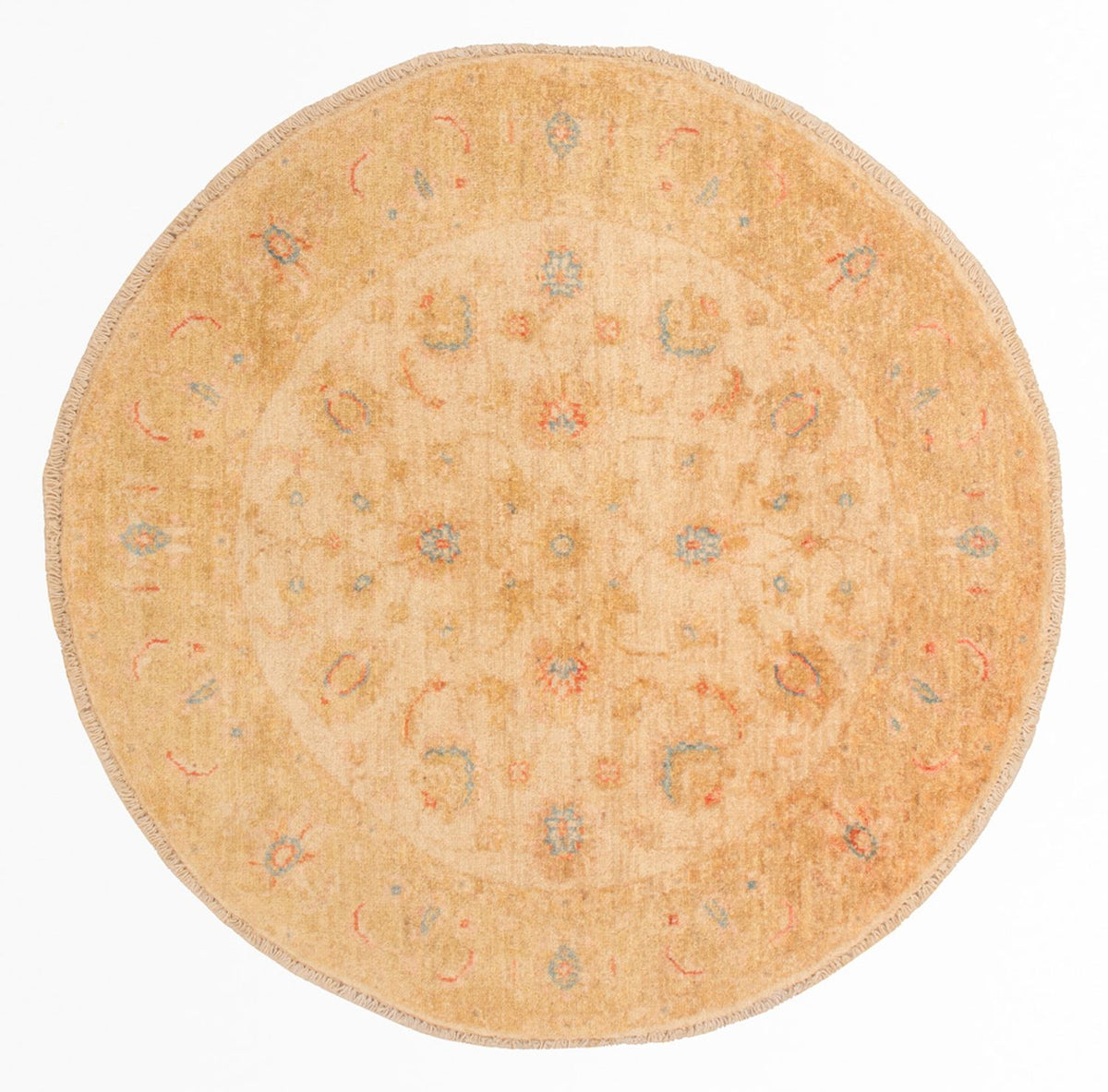 Ziegler tapijt rond  - 99 x 99 cm - beige