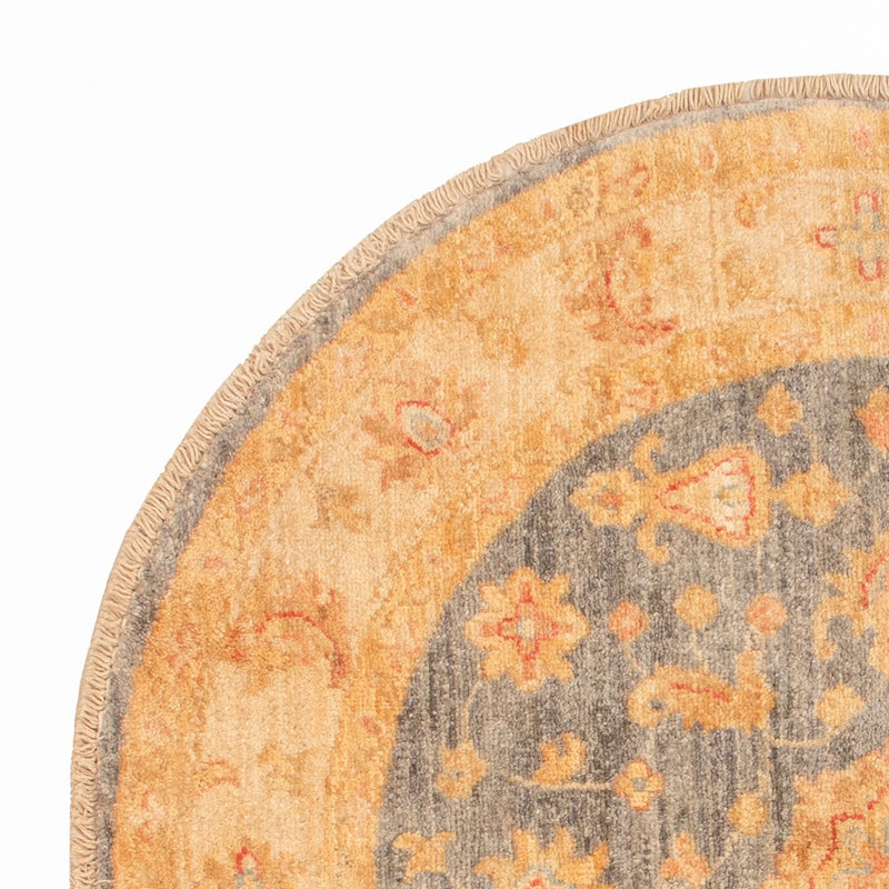 Ziegler tapijt rond  - 97 x 101 cm - licht beige