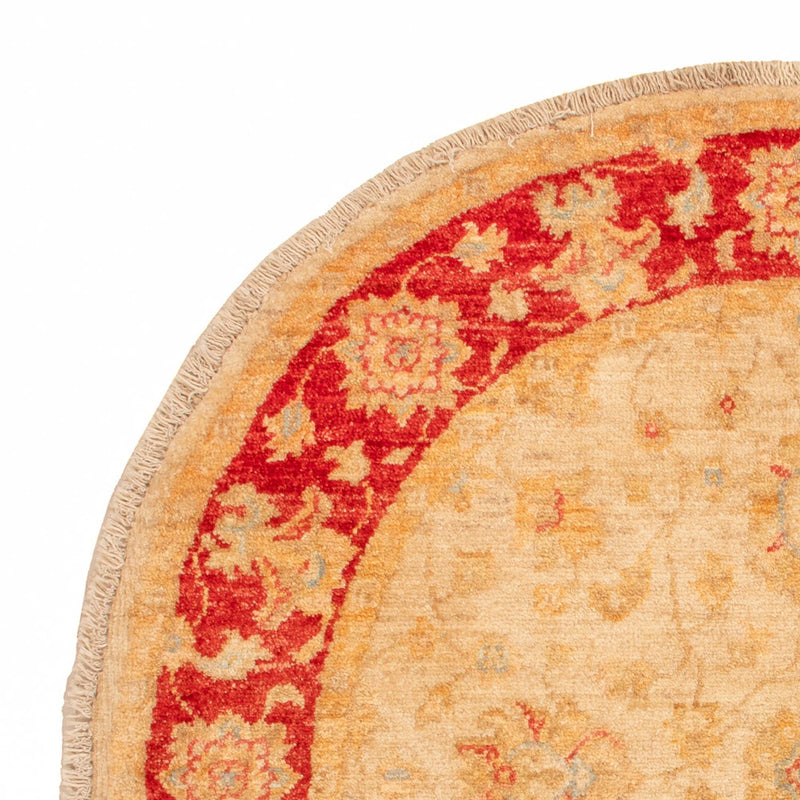 Ziegler tapijt rond  - 100 x 99 cm - beige