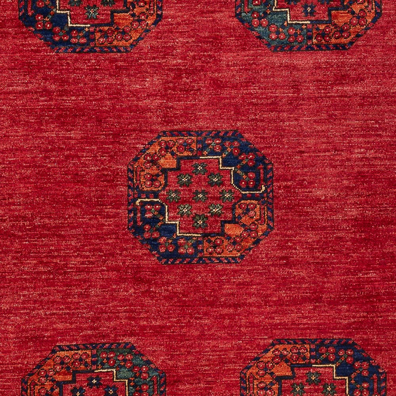 Afghaans tapijt - Kunduz - 198 x 154 cm - rood