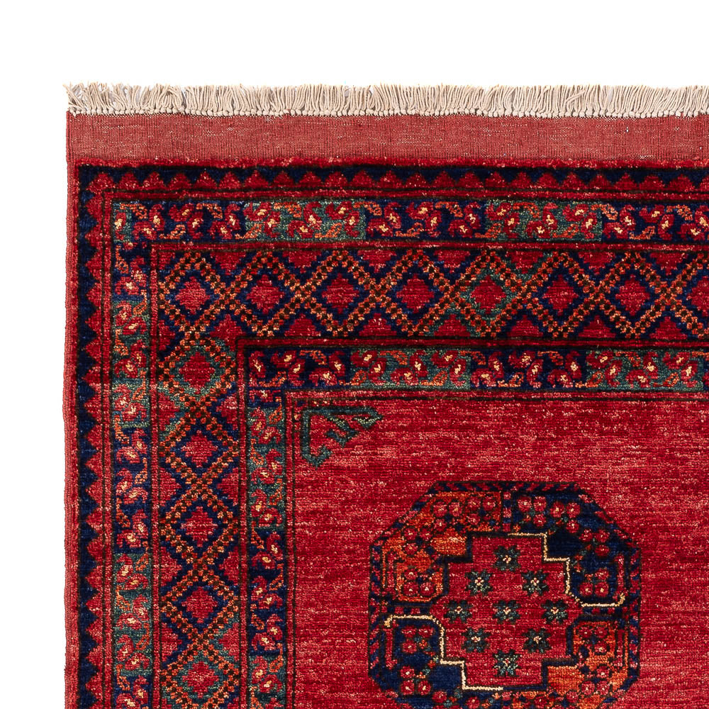 Afghaans tapijt - Kunduz - 198 x 154 cm - rood