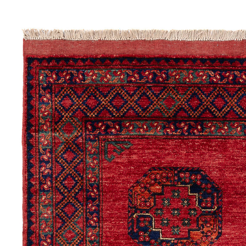 Afghaans tapijt - Kunduz - 198 x 154 cm - rood