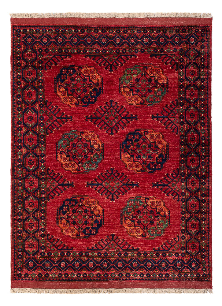 Afghaans tapijt - Kunduz - 200 x 155 cm - rood