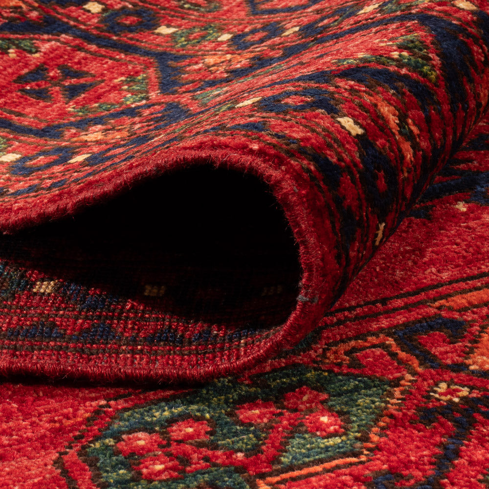 Afghaans tapijt - Kunduz - 200 x 155 cm - rood
