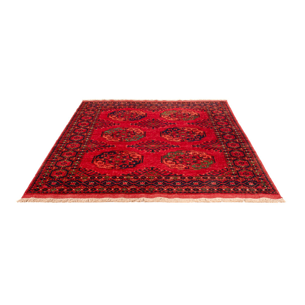 Afghaans tapijt - Kunduz - 200 x 155 cm - rood