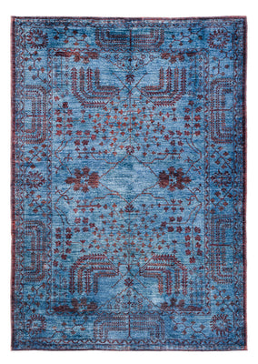 Ziegler tapijt - Modern - Vintage / Gekleurd - 199 x 141 cm - blauw