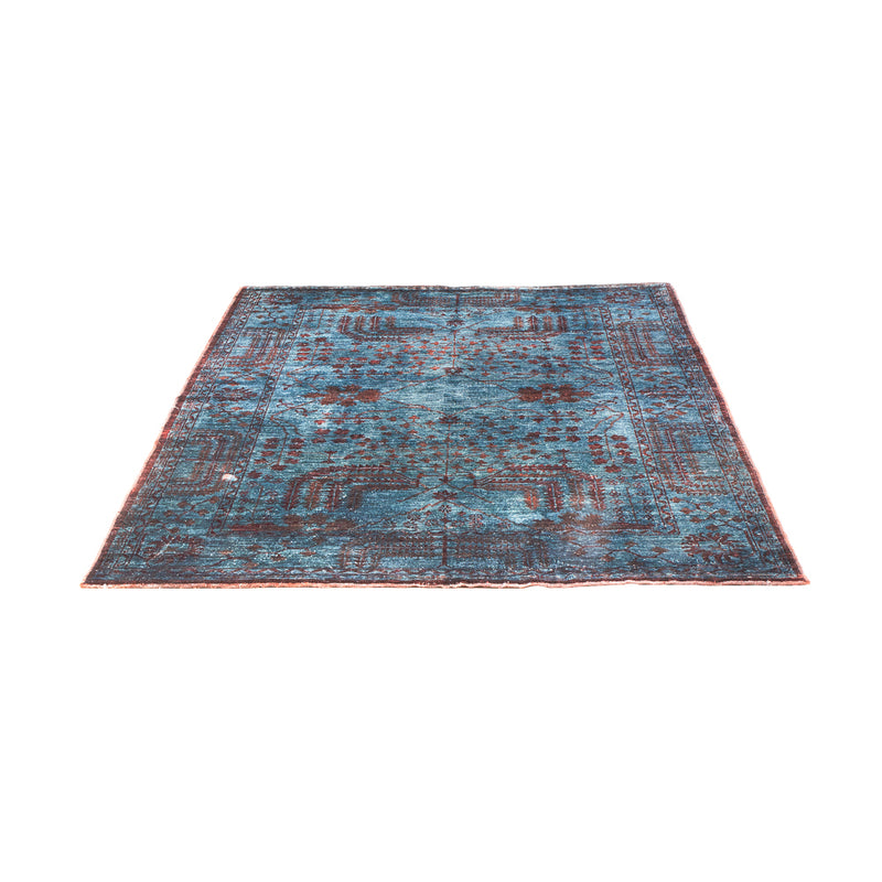 Ziegler tapijt - Modern - Vintage / Gekleurd - 199 x 141 cm - blauw