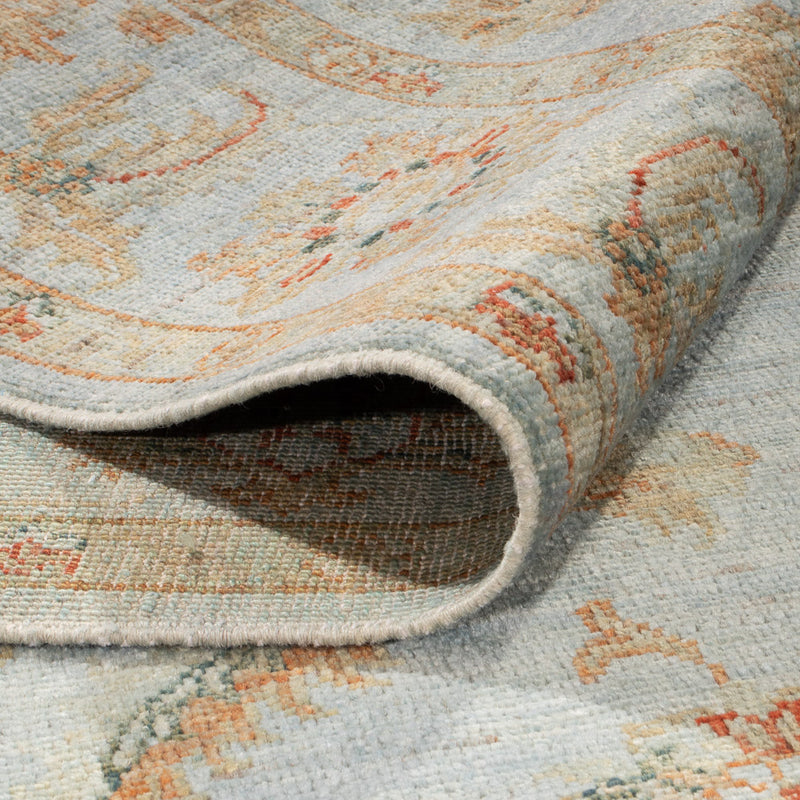 Ziegler tapijt - Modern - Vintage / Gekleurd - 197 x 148 cm - lichtblauw