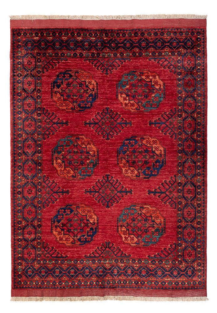 Afghaans tapijt - Kunduz - 205 x 153 cm - rood