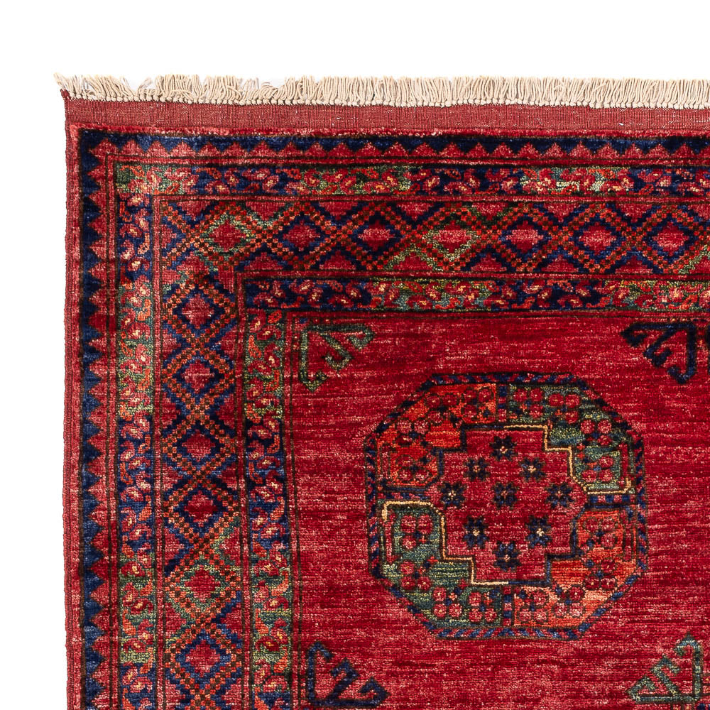 Afghaans tapijt - Kunduz - 194 x 156 cm - rood
