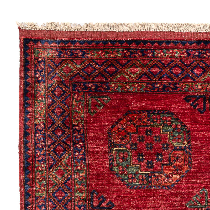 Afghaans tapijt - Kunduz - 194 x 156 cm - rood